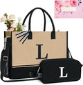 TOPDesign Personalized Initial Canvas Tote Bag, by TOPDesign