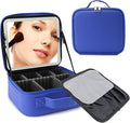 Travel Makeup Bag with LED Mirror Travel Makeup Organizer with 3 Lighted by Unknown