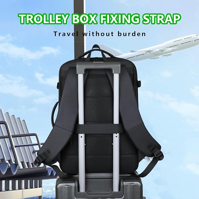 Travel Backpack for Men & Women - 40L Expandable Carry-On Backpack - Image 7