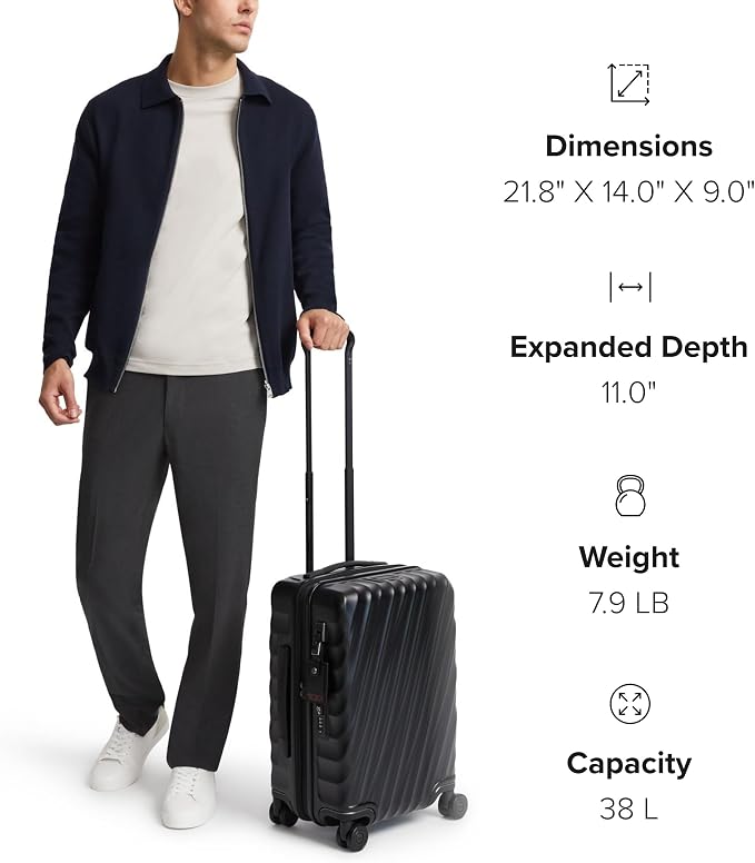 TUMI - 19 Degree International Expandable 4 Wheeled Carry-On - Hard Shell - Image 7