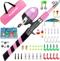 PLUSINNO Kids Fishing Pole, Portable Telescopic Fishing Rod and Reel Combo Kit - by PLUSINNO