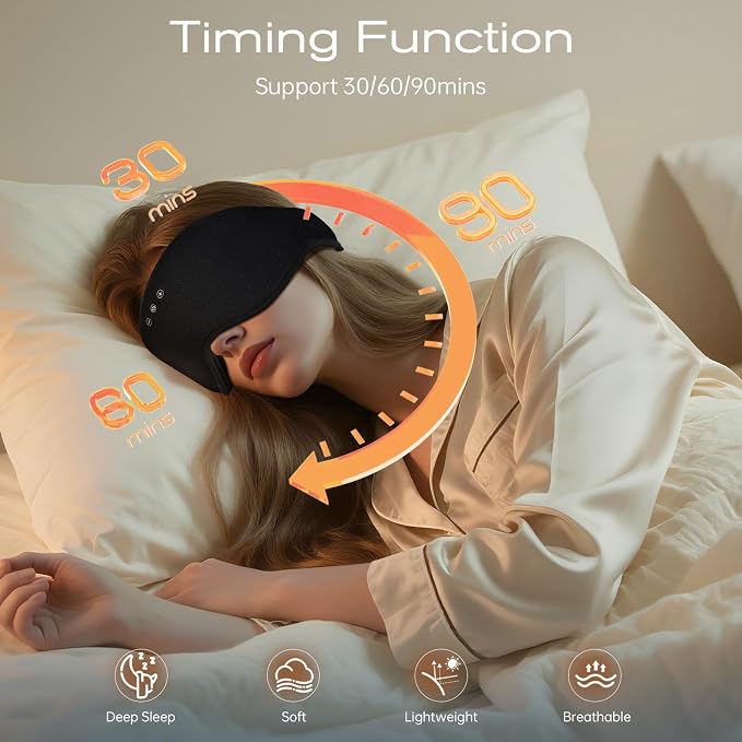 Sleep Eye Mask with Wireless Headphones - Image 3