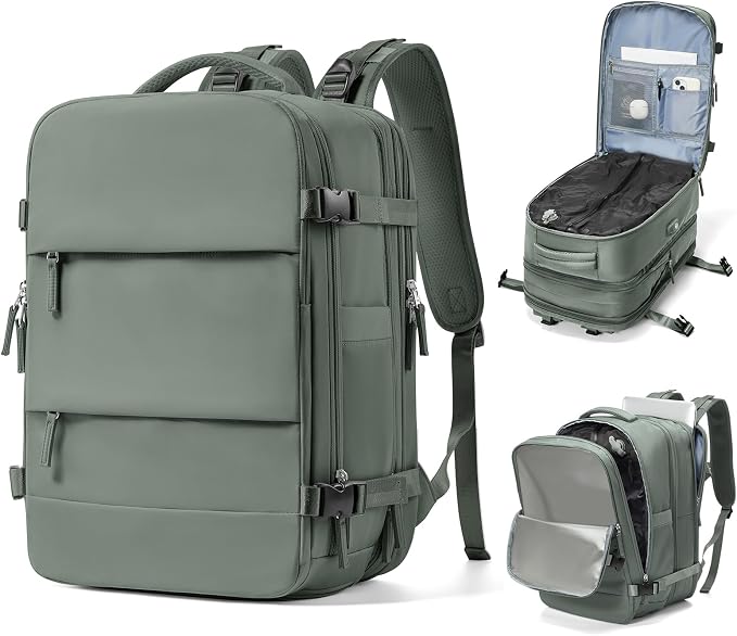 Vacuum Backpack With Vacuum Compression, Expanded Travel Laptop Backpacks by bergsalz