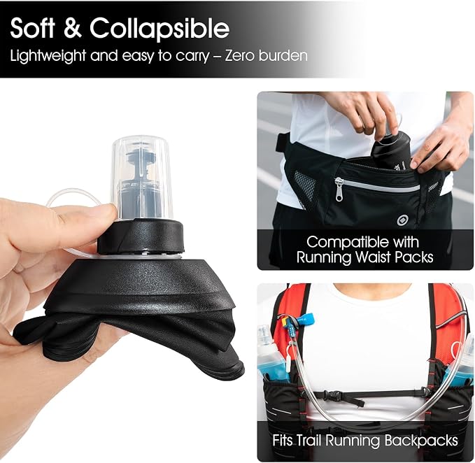 GYGYL Soft Flask, TPU Collapsible Soft Water Bottle - Image 3