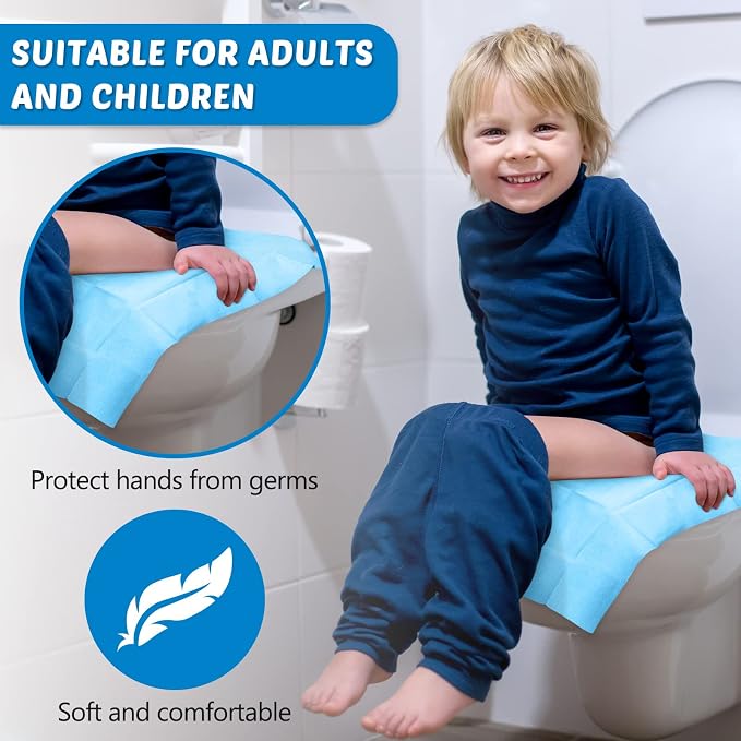 Yahenda 200 Pack Toilet Seat Covers Disposable Extra Large Individually Wrapped - Image 5