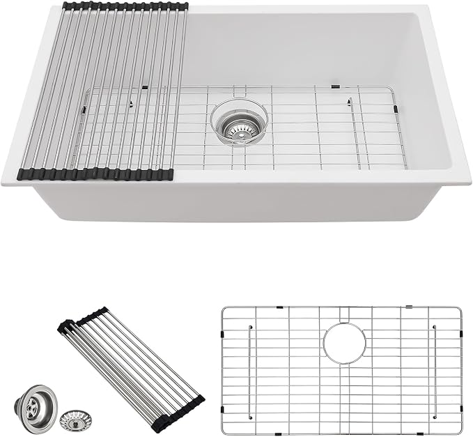 33 Granite Composite Kitchen Sink by DONSDEY