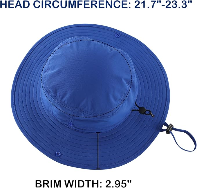 Connectyle Sun Hat for Men Women Outdoor UV Protection Safari Hat for Fishing - Image 3