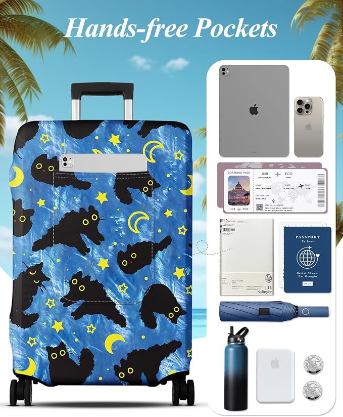 Slohif Luggage Cover for Suitcase Tsa Approved Protector - Image 3