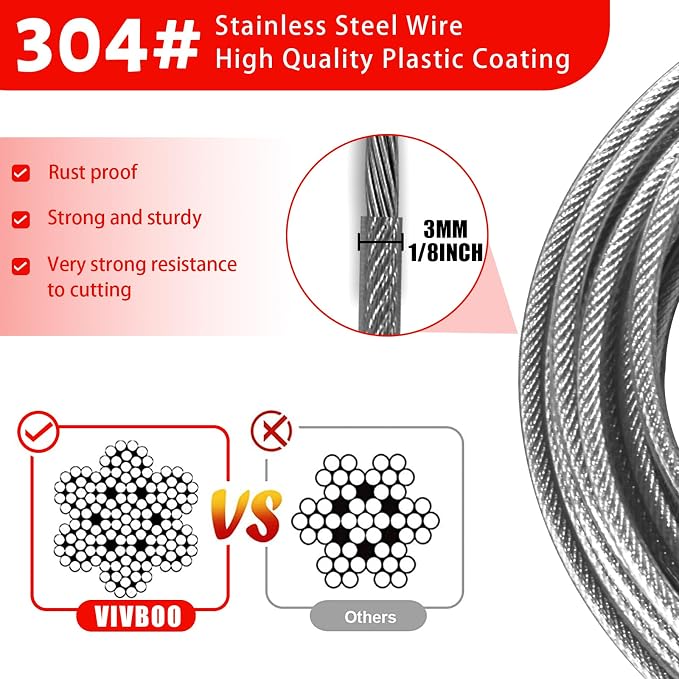 1/8 inch Stainless Steel Security Cable - Image 3