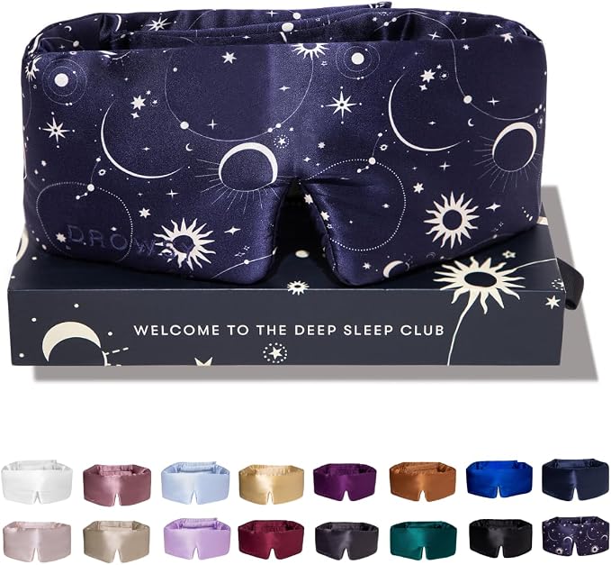 DROWSY Silk Sleep Mask. Face-Hugging, Padded Silk Cocoon by Drowsy