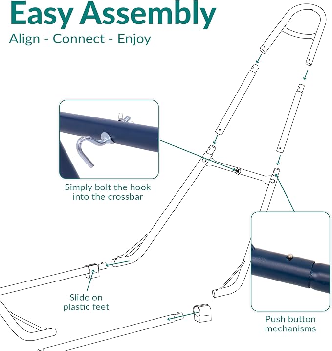 Sunnydaze Universal Double Hammock Stand Only - Image 6