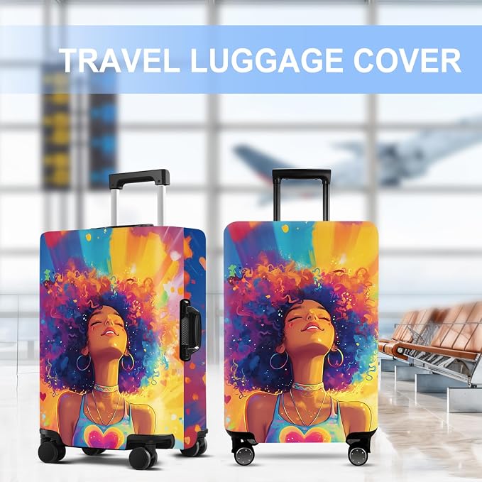 Luggage Cover Washable Suitcase Protector Anti-scratch Suitcase cover Fits - Image 5