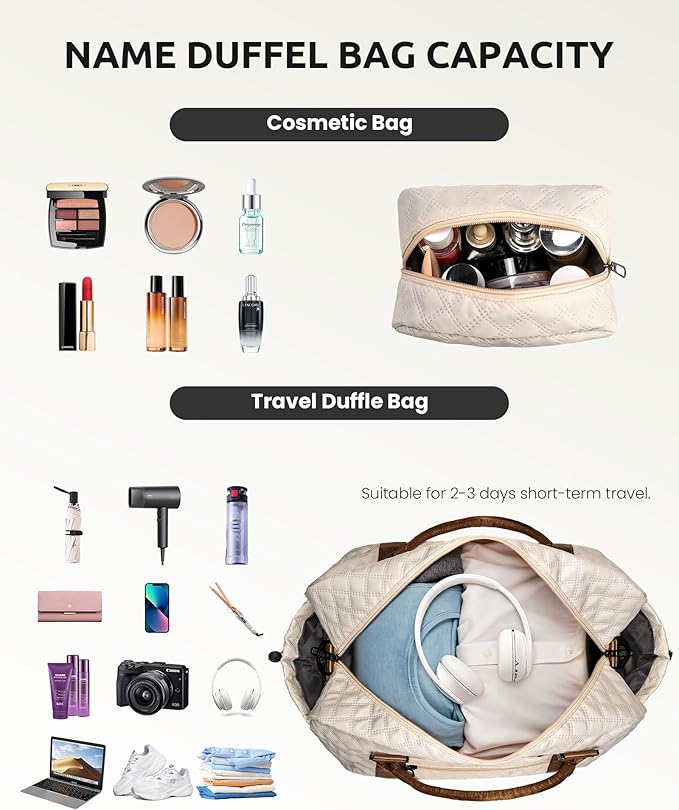 Gifts for Girls-Initial Duffle Bag - Image 3