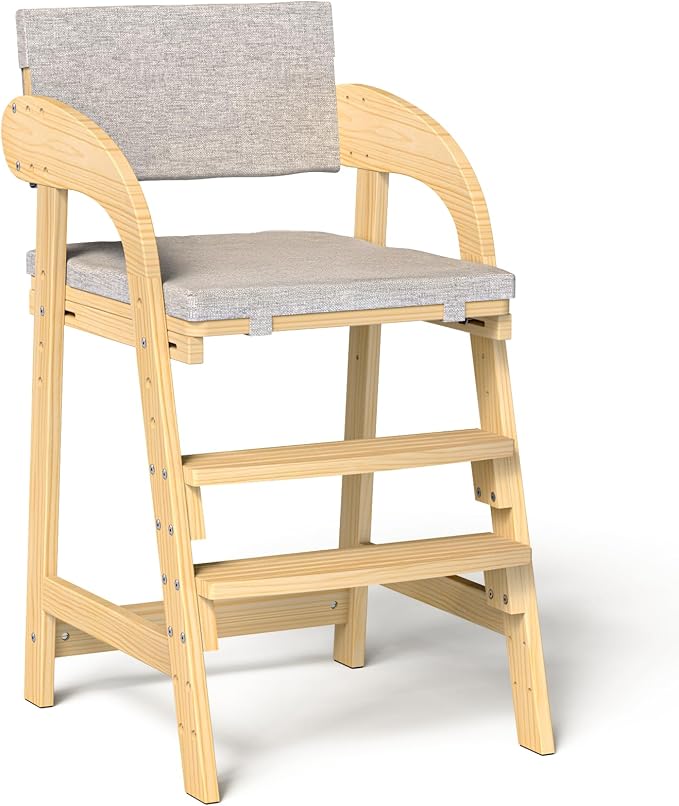 Easyego Wooden High Chair, Height Adjustment by Easyego
