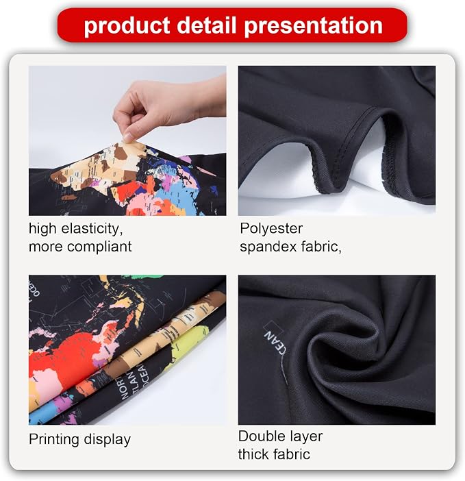 MosaiRudo Thicker Luggage Cover Elastic Suitcase Cover Protector Fits 18-32 - Image 8