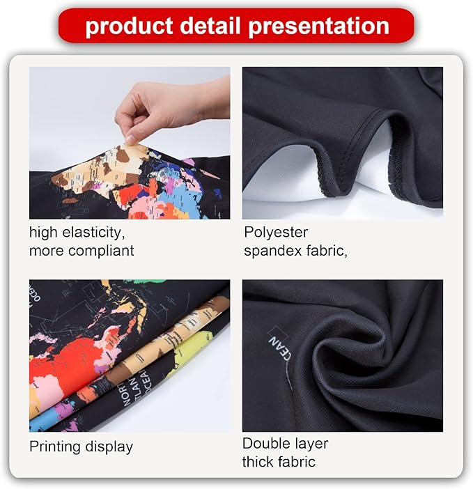 MosaiRudo Thicker Luggage Cover Elastic Suitcase Cover Protector Fits 18-32 - Image 8