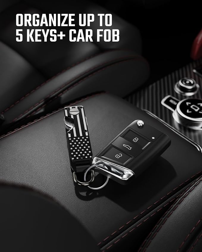 Key Organizer for Men Compact Key Holder Minimalist Key Case Metal Key Chain - Image 5