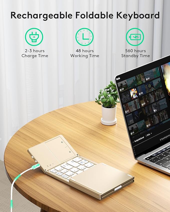 Samsers Foldable Bluetooth Keyboard - Image 3
