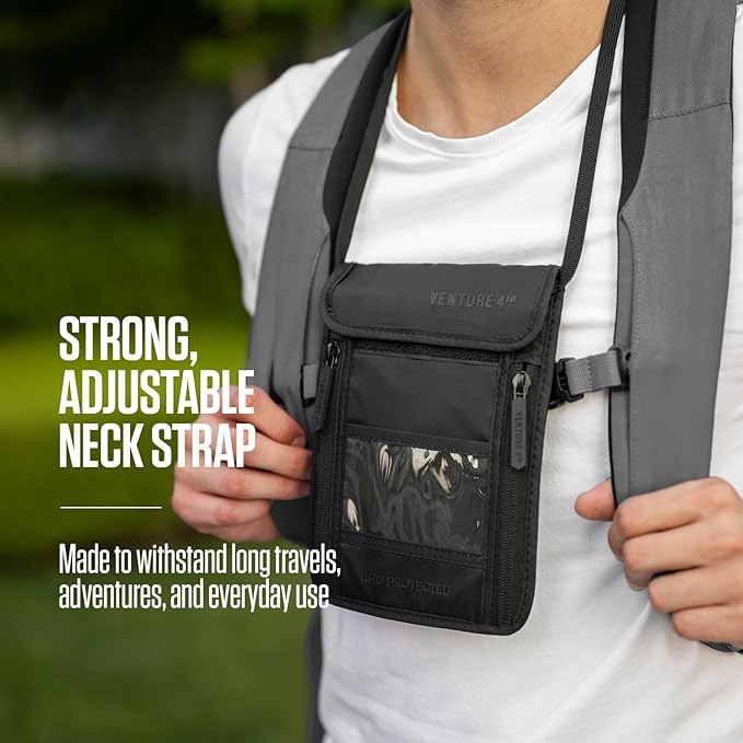 VENTURE 4TH Passport Holder Neck Wallet - Image 3