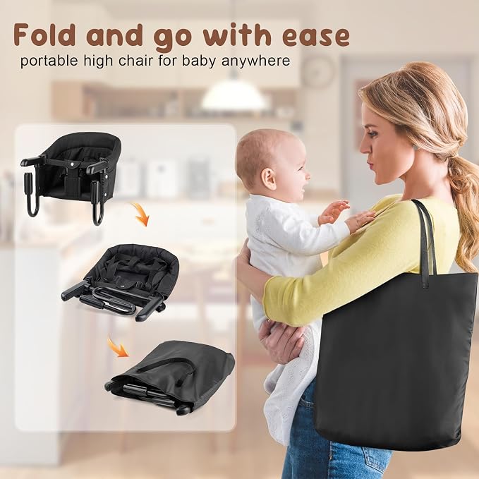 Hook-On High Chair for Babies Toddlers, Portable High Chair for Chairs at Table - Image 5