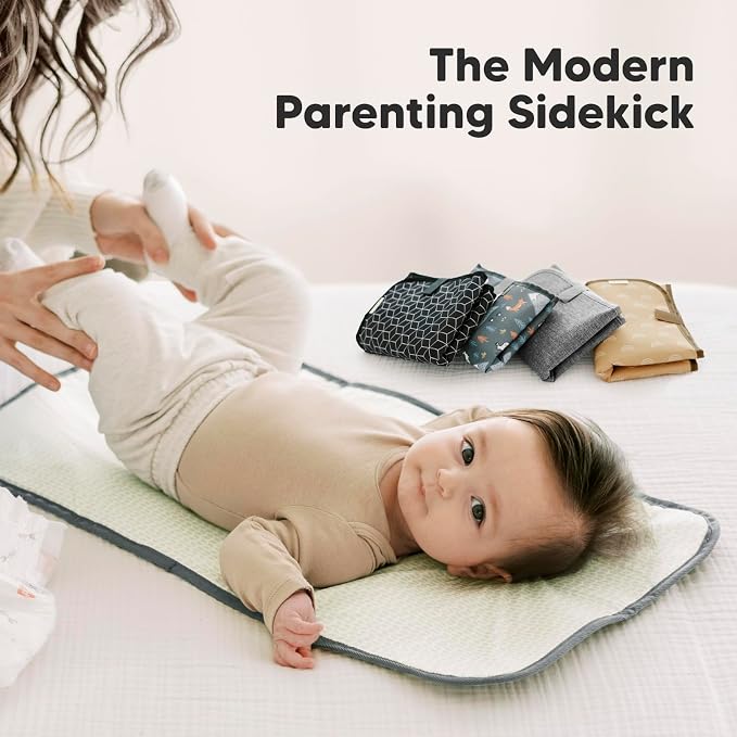 KeaBabies Portable Diaper Changing Pad, Easy Wipe Clean - Image 9
