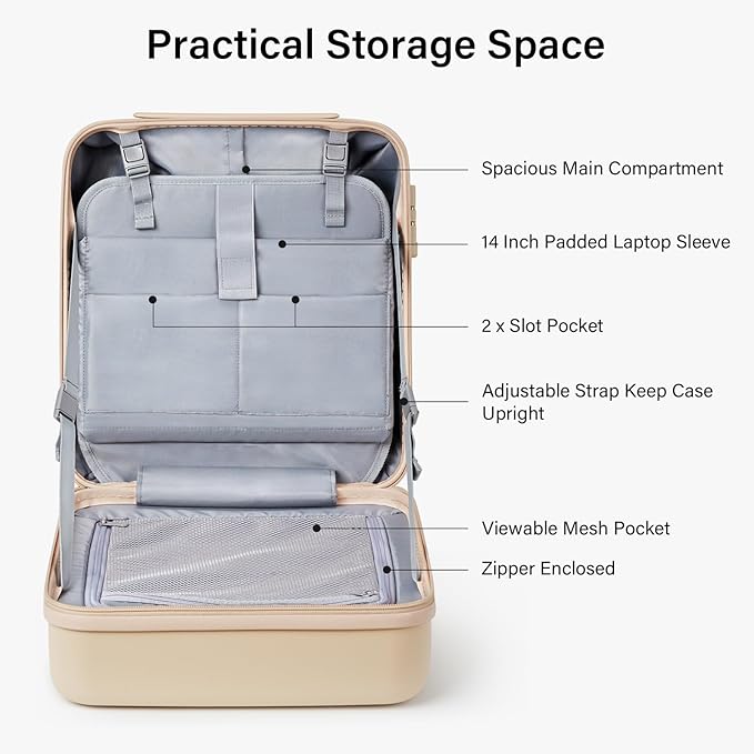Hanke 16 Inch Underseat Carry On Luggage - Image 4