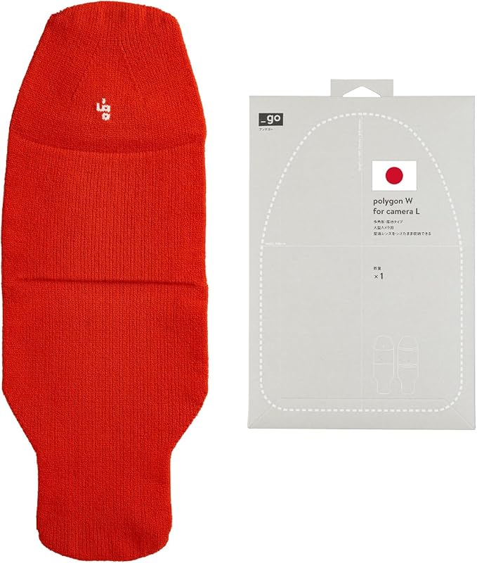 Camera Cover, Polygon W, Made in Japan, L size by PACKINGKNIT_GO