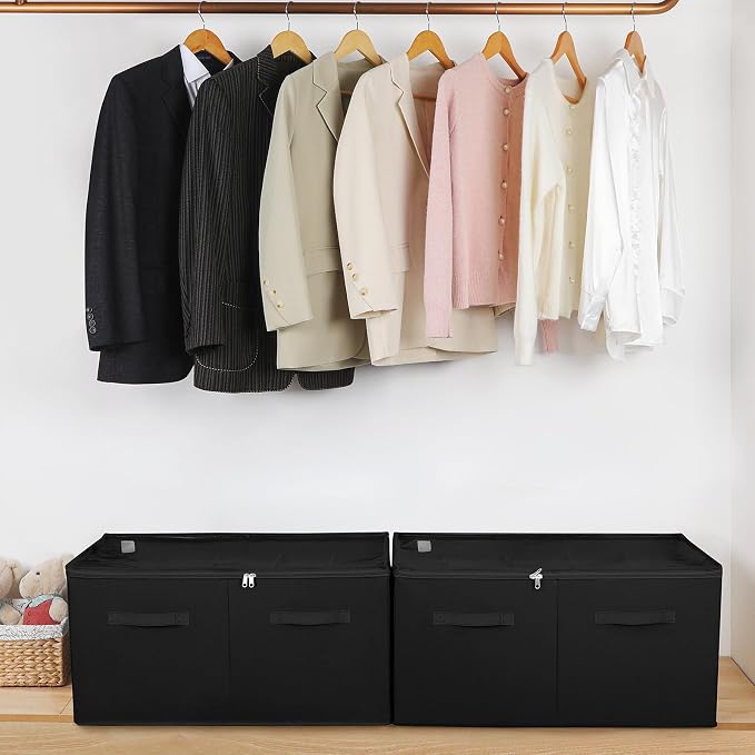 Shoe Organizer for Closet 2 Pack, Foldable Shoe Box - Image 6
