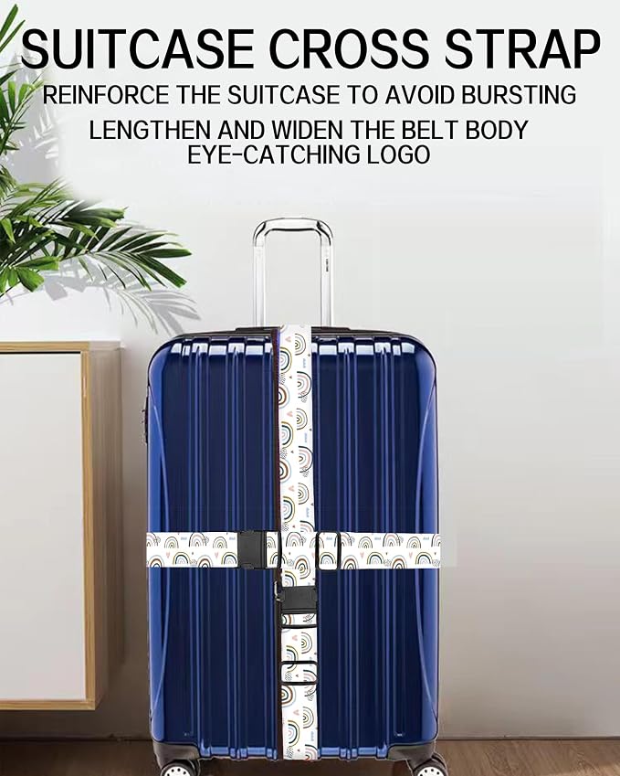 Luggage Straps for Suitcases, Adjustable Travel Belt, Durable Wide Luggage Strap - Image 5