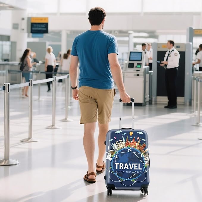 WUJIAONIAO Travel Luggage Cover Baggage Suitcase Cover Protector Skins 18-32 - Image 6