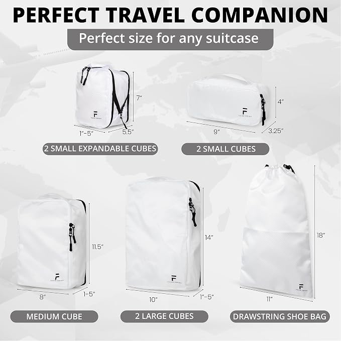 8 Piece Compression Packing Cubes Set - Image 6