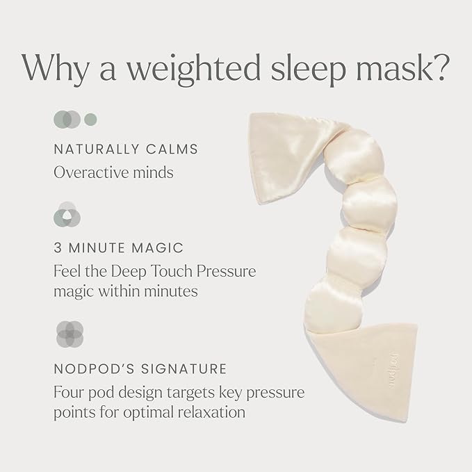 Nodpod Gentle Pressure Silk Sleep Mask | Patented Light Blocking Design - Image 3