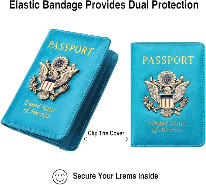 Passport Holder for Travel Passport Cover for Men Passport Wallet Case - Image 4