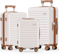SHOWKOO Luggage Sets 3 Piece Hardside Expandable Suitcase by SHOWKOO