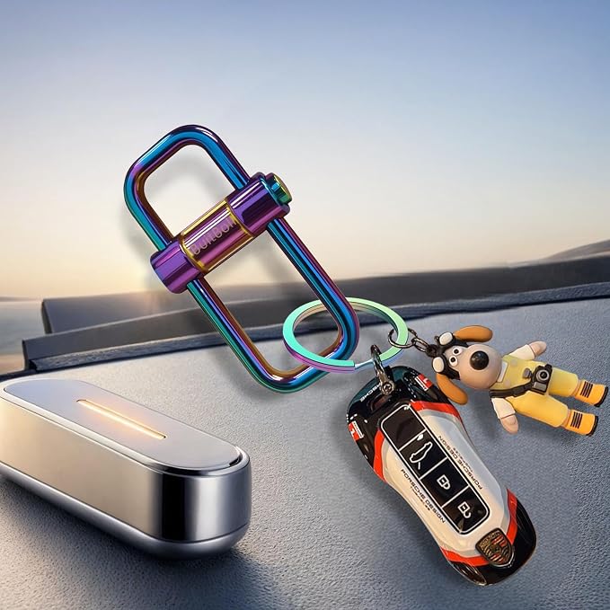 Key Chain, Heavy Duty Lock Key Ring Keychain Clip Key Holder Organizer - Image 4