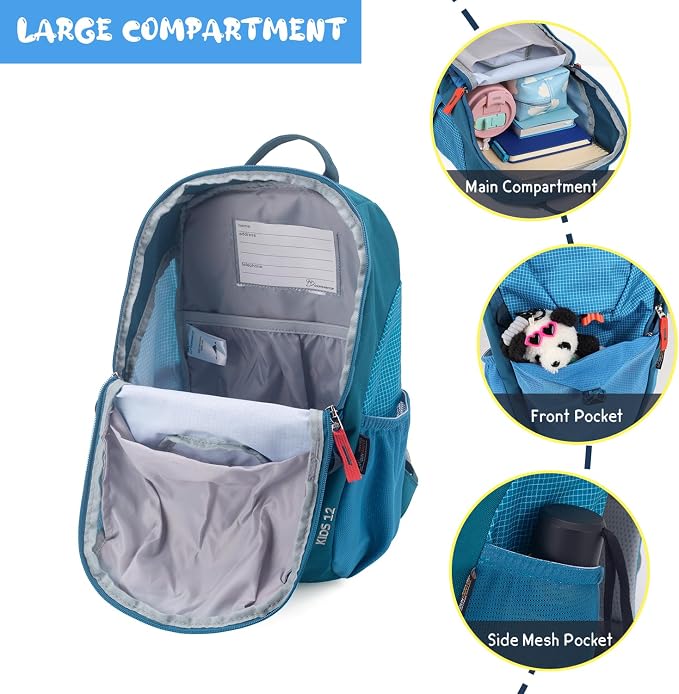 MOUNTAINTOP Kids Backpack 12L Toddler Hiking Backpack, Kindergarten Preschool - Image 7