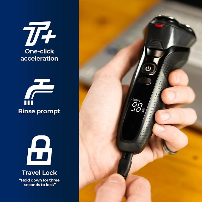 Cordless Electric Razor for Men: 3-in-1 Shaver for Beard/Nose/Sideburns - Image 4