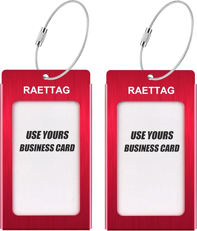 Luggage Tags Metal Suitcase Tags Travel Bag ID Identifier Luggage Tag - Image 2