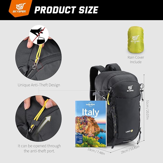 SKYSPER Hiking Daypack 30L Camping Backpack, Day Packs - Image 5