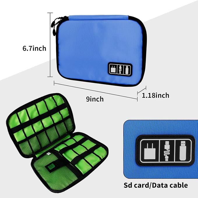 Electronics Organizer Travel Case, Electronic Accessories Storage Bag, Portable - Image 4