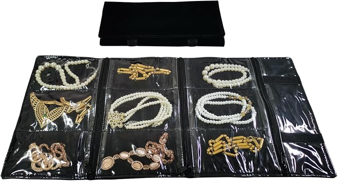 Travel Jewelry Roll Bag Portable Organizer Pouch - Image 2
