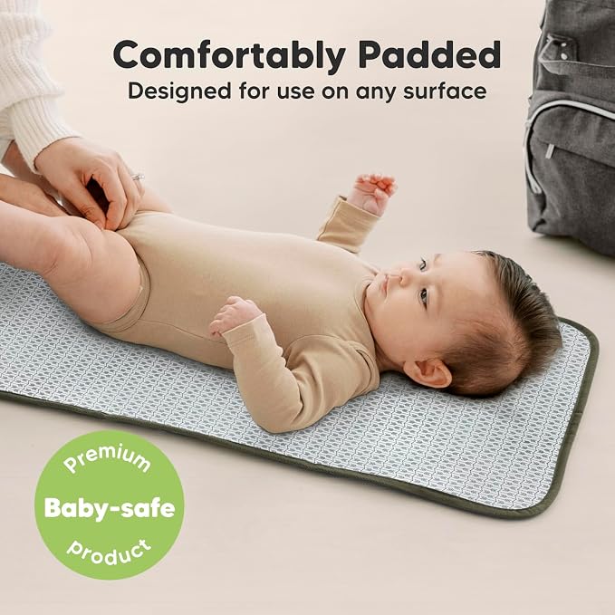 KeaBabies Portable Diaper Changing Pad, Easy Wipe Clean - Image 5