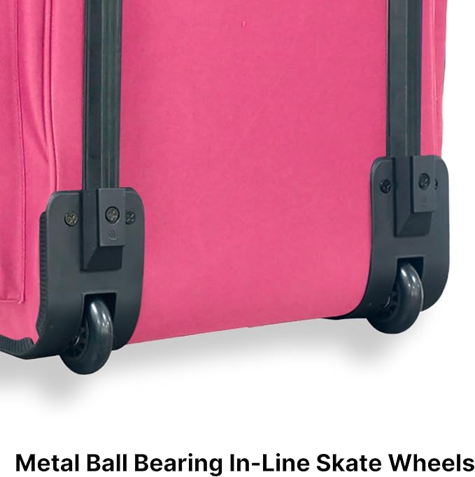 Olympia U.S.A. 22 inch Carry On 8 Pockets Wheeled Rolling Duffel Bag Water - Image 5