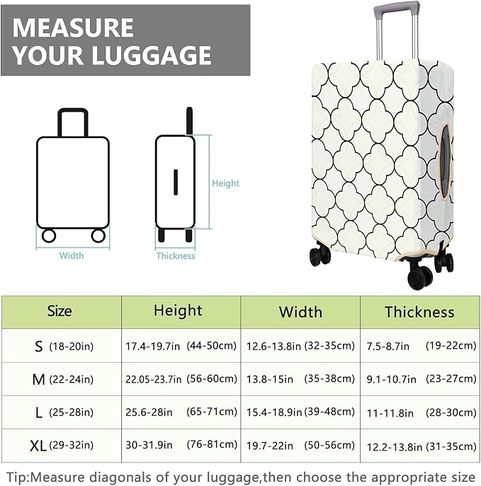 Travel Luggage Cover Suitcase Protector Fits 18-32 Inch Wheel Covers - Image 6