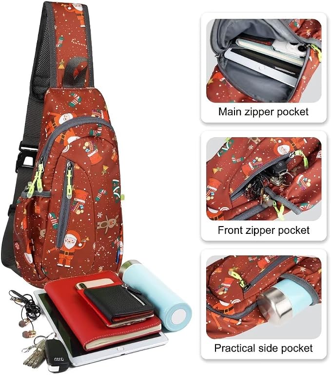 TITECOUGO Small Sling Bag, Lightweight Crossbody Backpack - Image 2