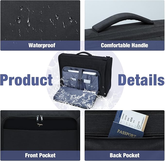 Softside Rolling Garment Bag, Large Duffle Garment Bag - Image 5