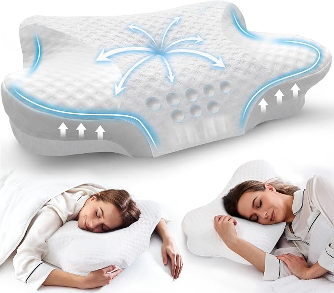 Cervical Neck Pillow for Side Sleeper by VJASD
