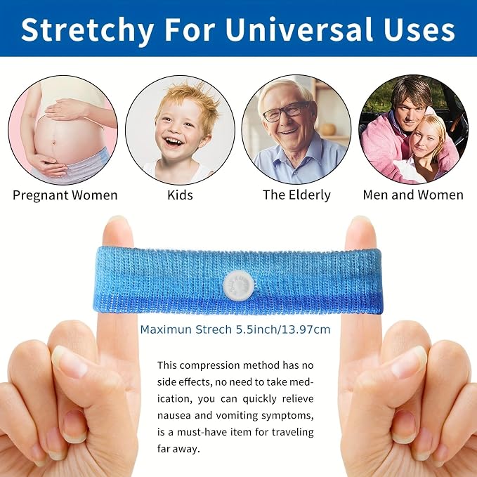 Motion Sickness bands/Acupressure Nausea Wristband - Image 3