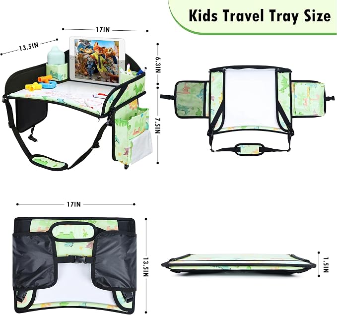 2PCS Kids Travel Tray, Car Seat Tray - Image 9