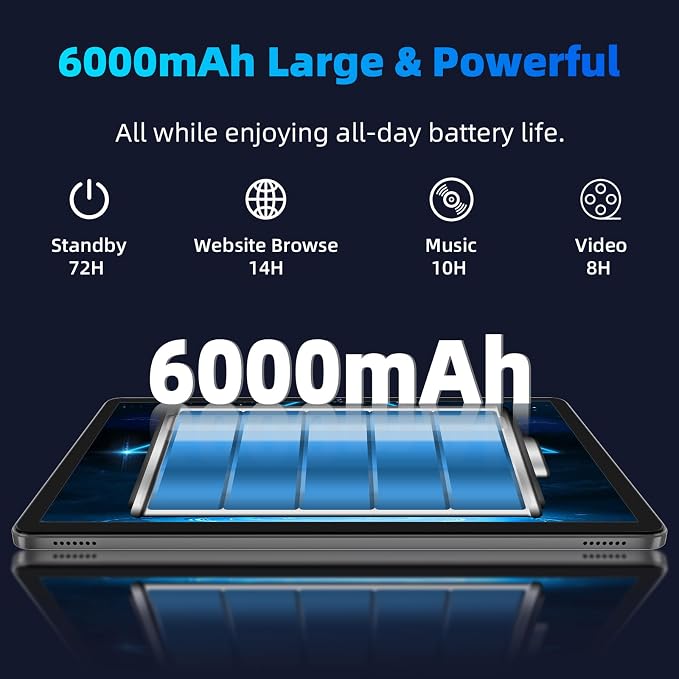 Android 14 Tablet, 10 inch Tablets, Octa Core Processor, 10GB+64GB+512GB - Image 3